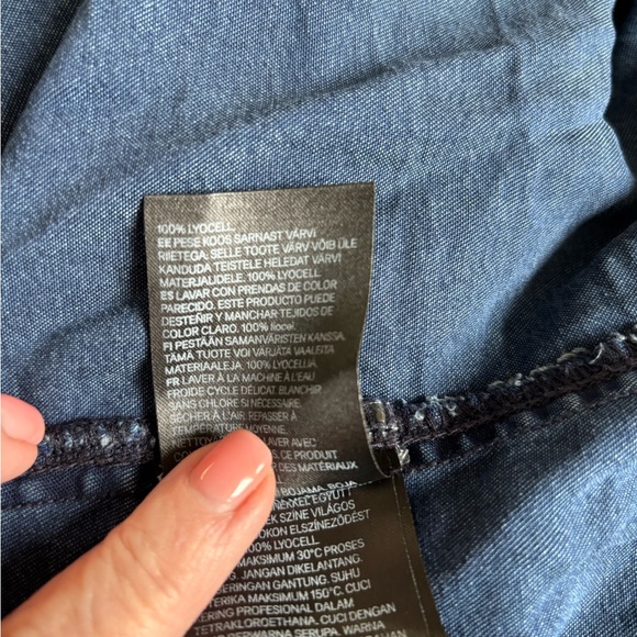 L.O.G.G. H&M Dark Blue Denim Tunic Dress - Picture 6 of 10